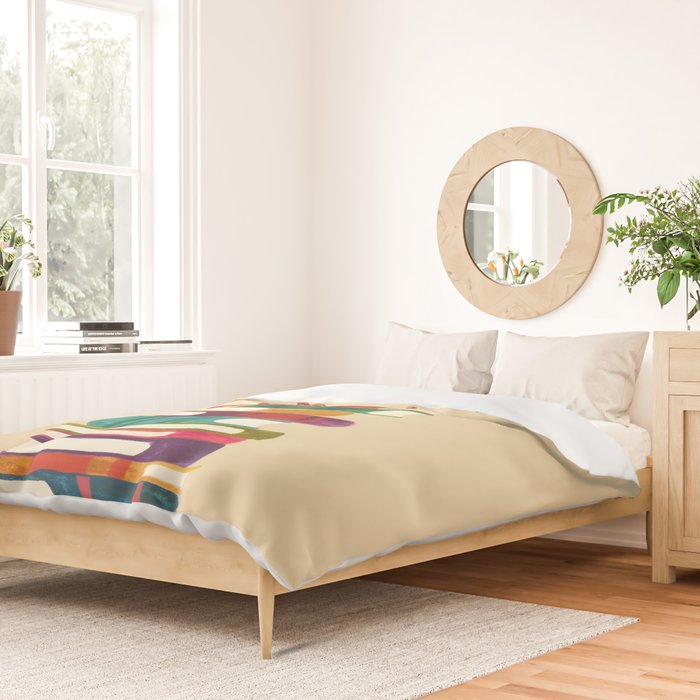 Owl Reading Rainbow Duvet Cover Gallery Image 2