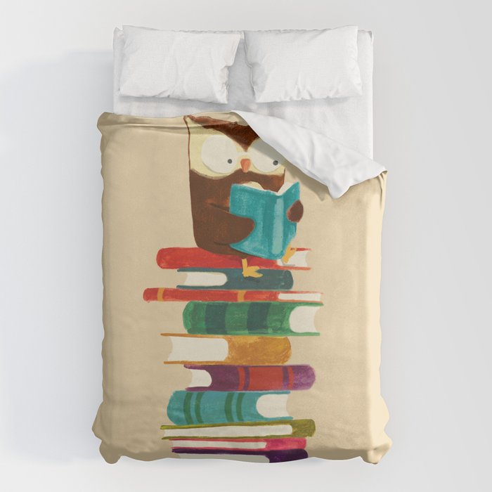 Owl Reading Rainbow Duvet Cover Gallery Image 6