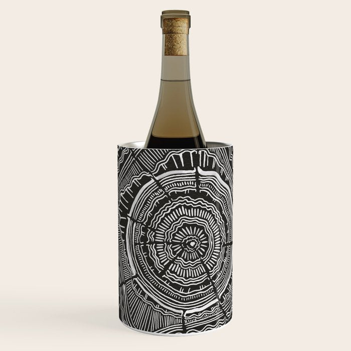 Growth Rings - 65 Years - Black Wine Chiller Gallery Image 1