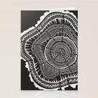 Growth Rings - 65 Years - Black Stationery Card Gallery Image 2