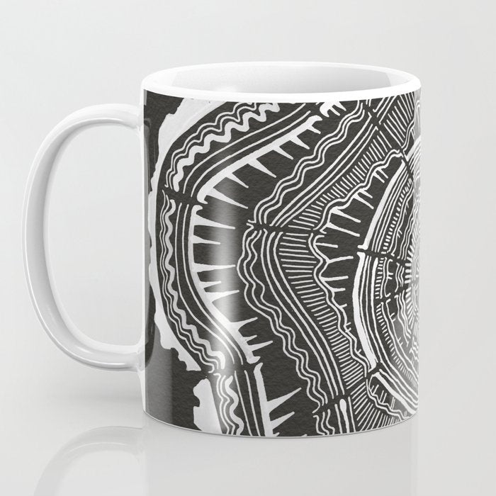 Growth Rings - 65 Years - Black Coffee Mug Gallery Image 3