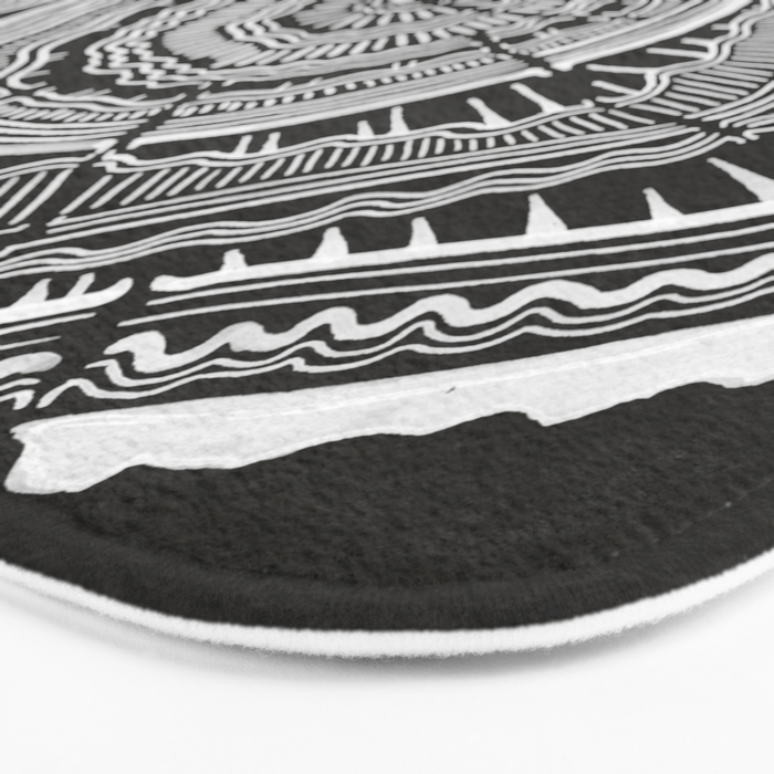 Growth Rings - 65 Years - Black Bath Mat Gallery Image 3