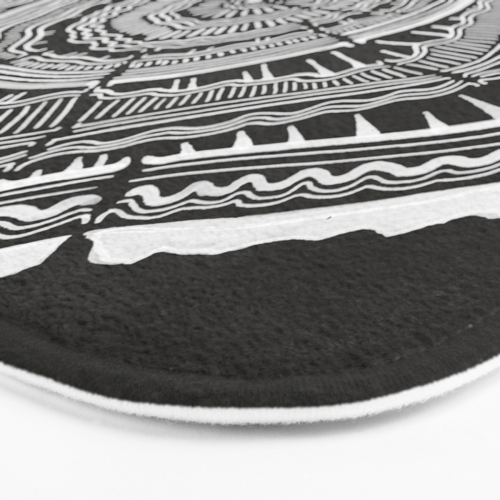 Growth Rings - 65 Years - Black Bath Mat Gallery Image 3