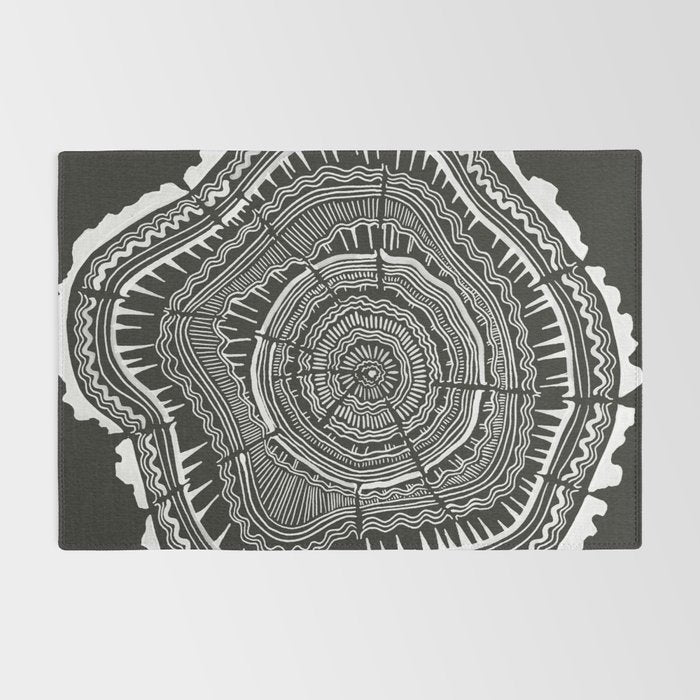 Growth Rings - 65 Years - Black Rug Gallery Image 2