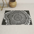 Growth Rings - 65 Years - Black Rug Gallery Image 1