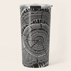 Growth Rings - 65 Years - Black Travel Mug Gallery Image 1