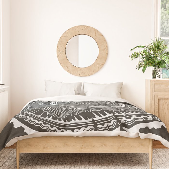 Growth Rings - 65 Years - Black Duvet Cover Gallery Image 3