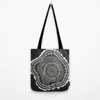 Growth Rings - 65 Years - Black Tote Bag Gallery Image 2