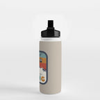Spend The Day Skiing-Ski Badge Water Bottle Gallery Image 2