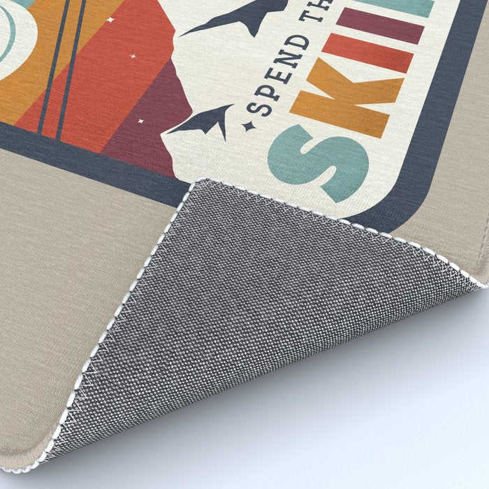 Spend The Day Skiing-Ski Badge Rug Gallery Image 4
