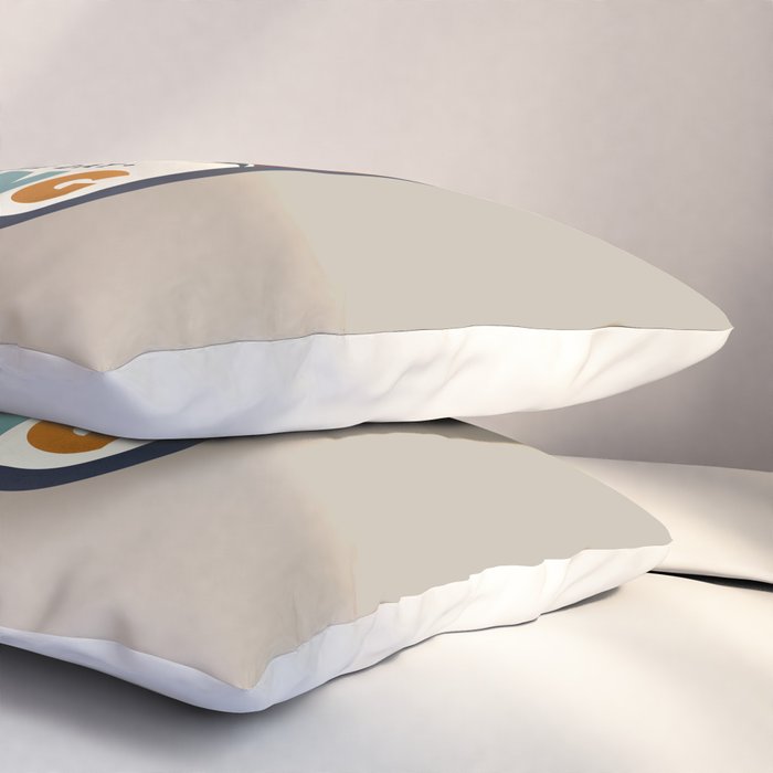 Spend The Day Skiing-Ski Badge Pillow Sham Gallery Image 3