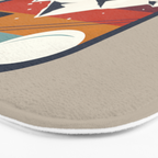 Spend The Day Skiing-Ski Badge Bath Mat Gallery Image 3
