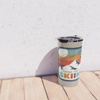 Spend The Day Skiing-Ski Badge Travel Mug Gallery Image 4