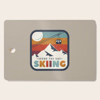 Spend The Day Skiing-Ski Badge Cutting Board Gallery Image 1