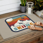 Spend The Day Skiing-Ski Badge Outdoor Rug Gallery Image 2