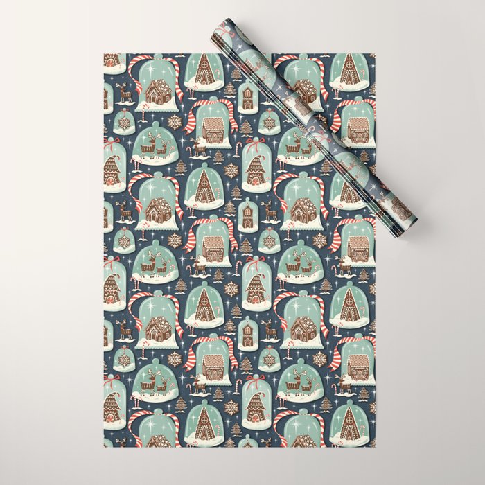 Gingerbread Village Wrapping Paper Gallery Image 1