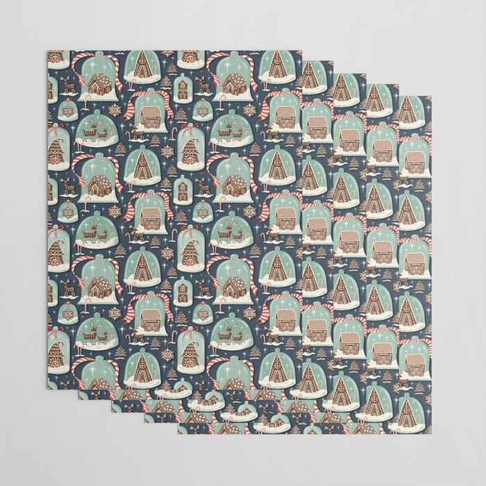 Gingerbread Village Wrapping Paper Gallery Image 3