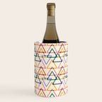 Colorful Triangle Stamp Pattern Wine Chiller Gallery Image 2