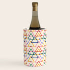 Colorful Triangle Stamp Pattern Wine Chiller Gallery Image 1