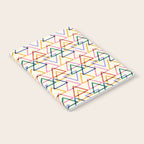 Colorful Triangle Stamp Pattern Notebook Gallery Image 2