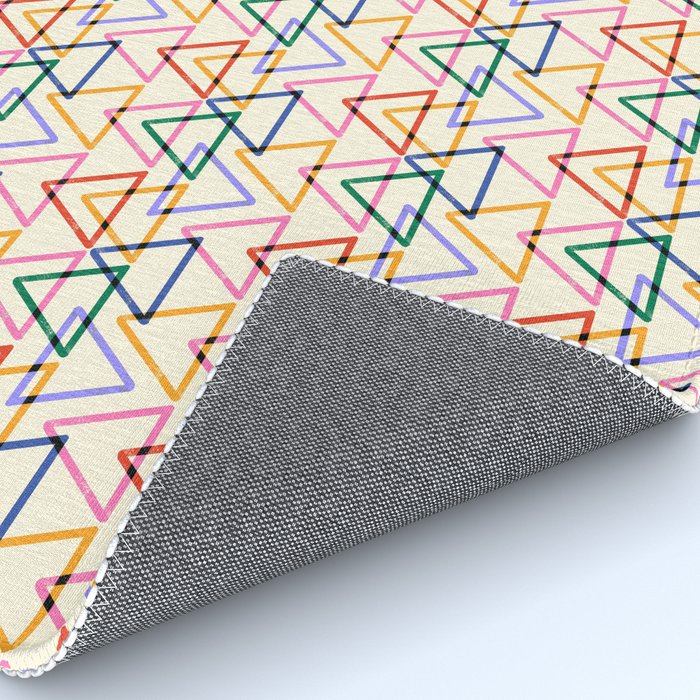 Colorful Triangle Stamp Pattern Rug Gallery Image 4