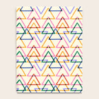 Colorful Triangle Stamp Pattern Notebook Gallery Image 4