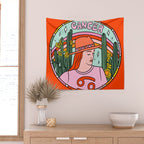 Cancer Cowgirl Wall Tapestry Gallery Image 2