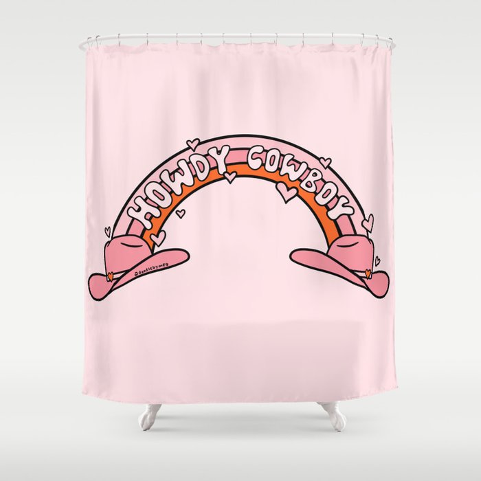 Howdy Cowboy Shower Curtain Gallery Image 1