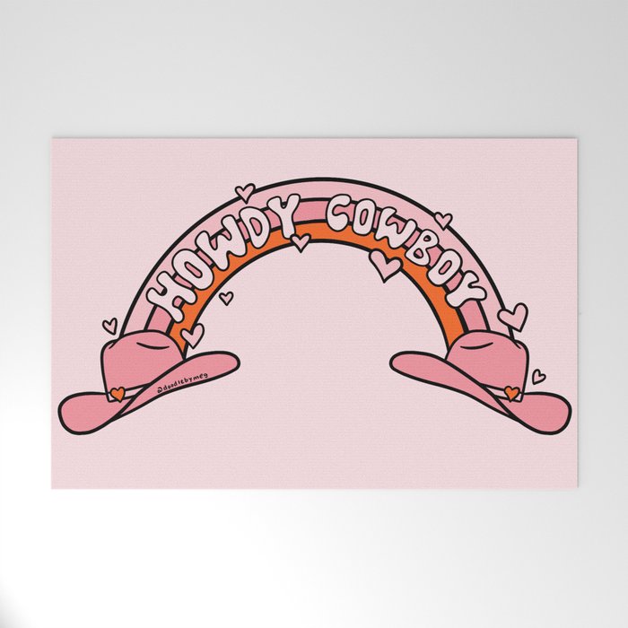 Howdy Cowboy Welcome Mat Gallery Image 1