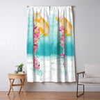 Jellyfish with Flowers Window Curtain Gallery Image 5