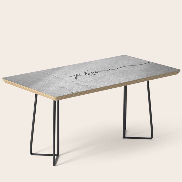 Je t'aime - Love Graffiti Art Print in France - Romantic Bedroom Decor Coffee Table