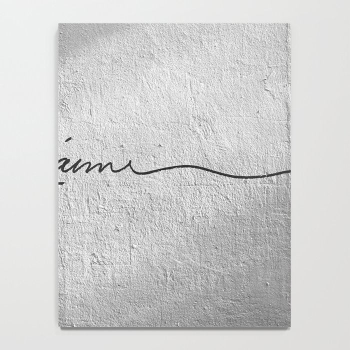 Je t'aime - Love Graffiti Art Print in France - Romantic Bedroom Decor Notebook Gallery Image 4
