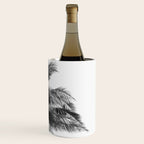 Maui Palm Tree - Black and White Photography Wine Chiller Gallery Image 3