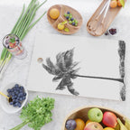 Maui Palm Tree - Black and White Photography Cutting Board Gallery Image 2