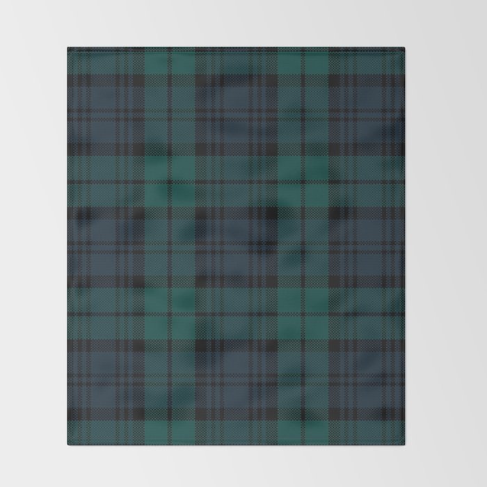 Love Tartán (2) - Black Watch Throw Blanket Gallery Image 2