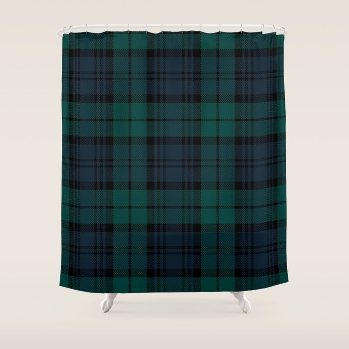 Love Tartán (2) - Black Watch Shower Curtain Gallery Image 1