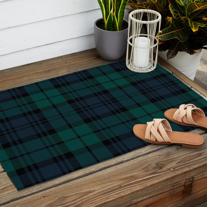 Love Tartán (2) - Black Watch Outdoor Rug Gallery Image 2