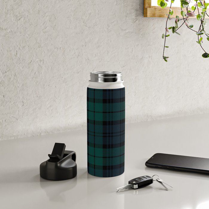 Love Tartán (2) - Black Watch Water Bottle Gallery Image 5