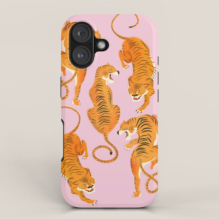 Three fierce tigers iPhone Case Gallery Image 1