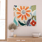 Charlotte Flower Market Print Wall Tapestry Gallery Image 2