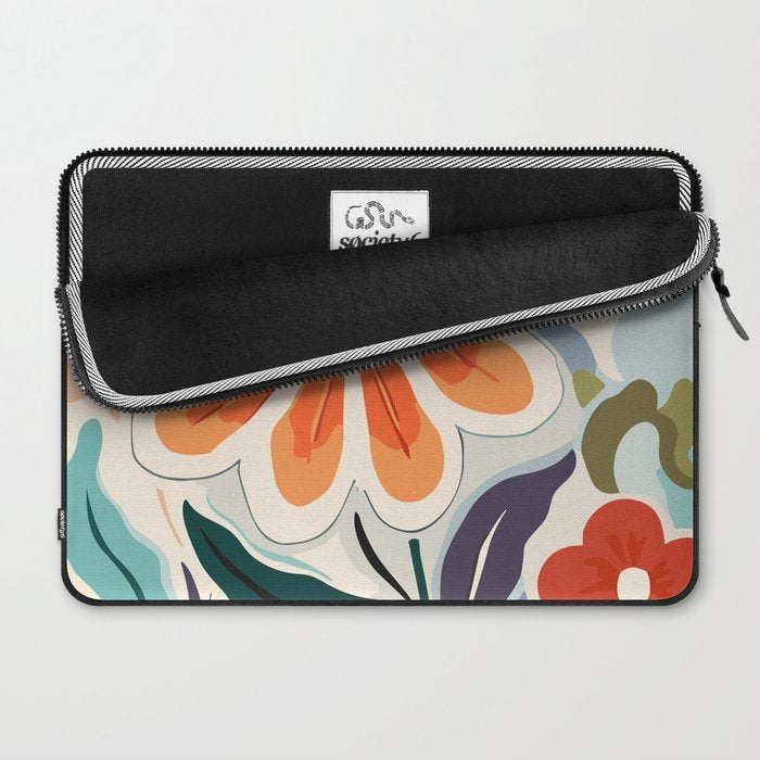 Charlotte Flower Market Print Laptop Sleeve Gallery Image 2
