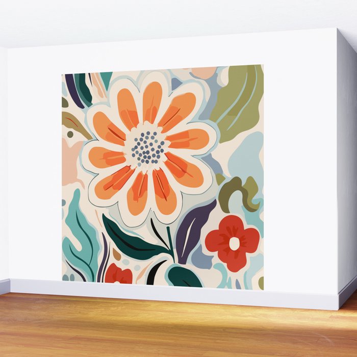 Charlotte Flower Market Print Wall Mural Gallery Image 2