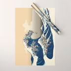 The Great Wave of Pugs Vanilla Sky Wrapping Paper Gallery Image 1