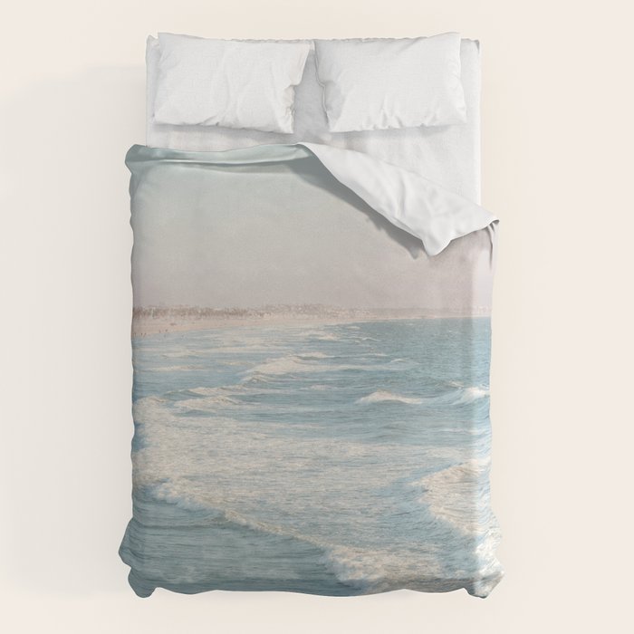 Santa Monica - California Beach Photography Duvet Cover Gallery Image 6