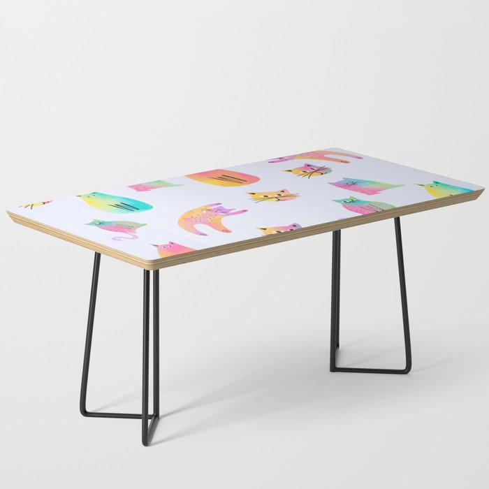 Rainbow Cats Pastel Coffee Table Gallery Image 1