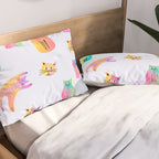 Rainbow Cats Pastel Pillow Sham Gallery Image 2