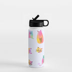 Rainbow Cats Pastel Water Bottle Gallery Image 1
