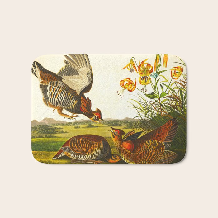 Pinnated Grouse Bird Bath Mat Gallery Image 1
