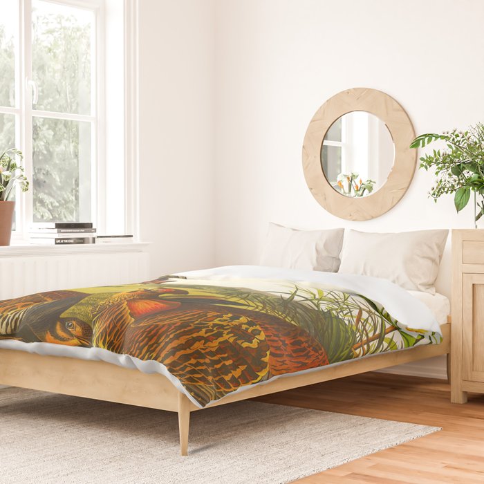 Pinnated Grouse Bird Duvet Cover Gallery Image 2
