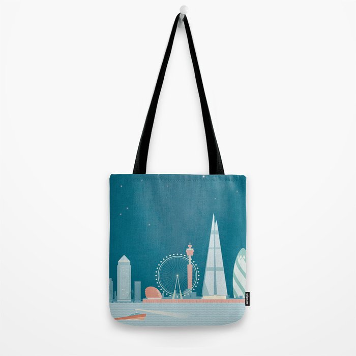 Vintage London Travel Poster Tote Bag Gallery Image 2